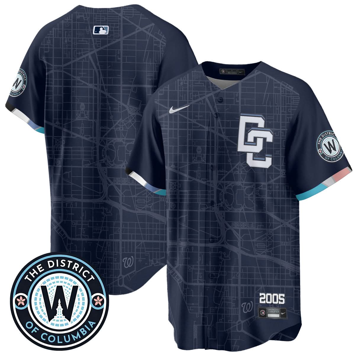 Men's Washington Nationals 2025 City Connect Limited Jersey - All Stitched