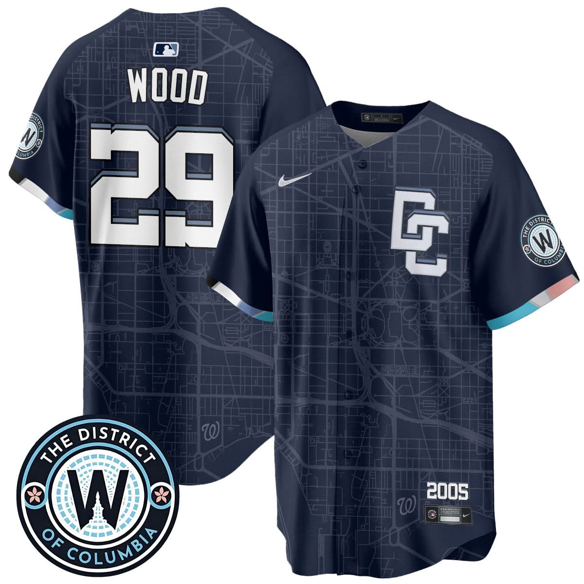 Men's Washington Nationals 2025 City Connect Limited Jersey - All Stitched