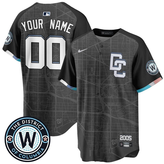 Custom Name/Number Washington Nationals 2025 City Connect Limited Jersey - All Stitched