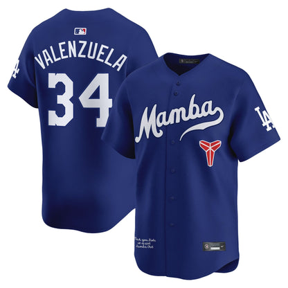 Men's Dodgers Kobe Bryant Mamba Vapor Premier Limited Jersey - All Stitched