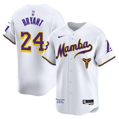 Men's Los Angeles Lakers Kobe Bryant Mamba Vapor Baseball Jersey - All Stitched