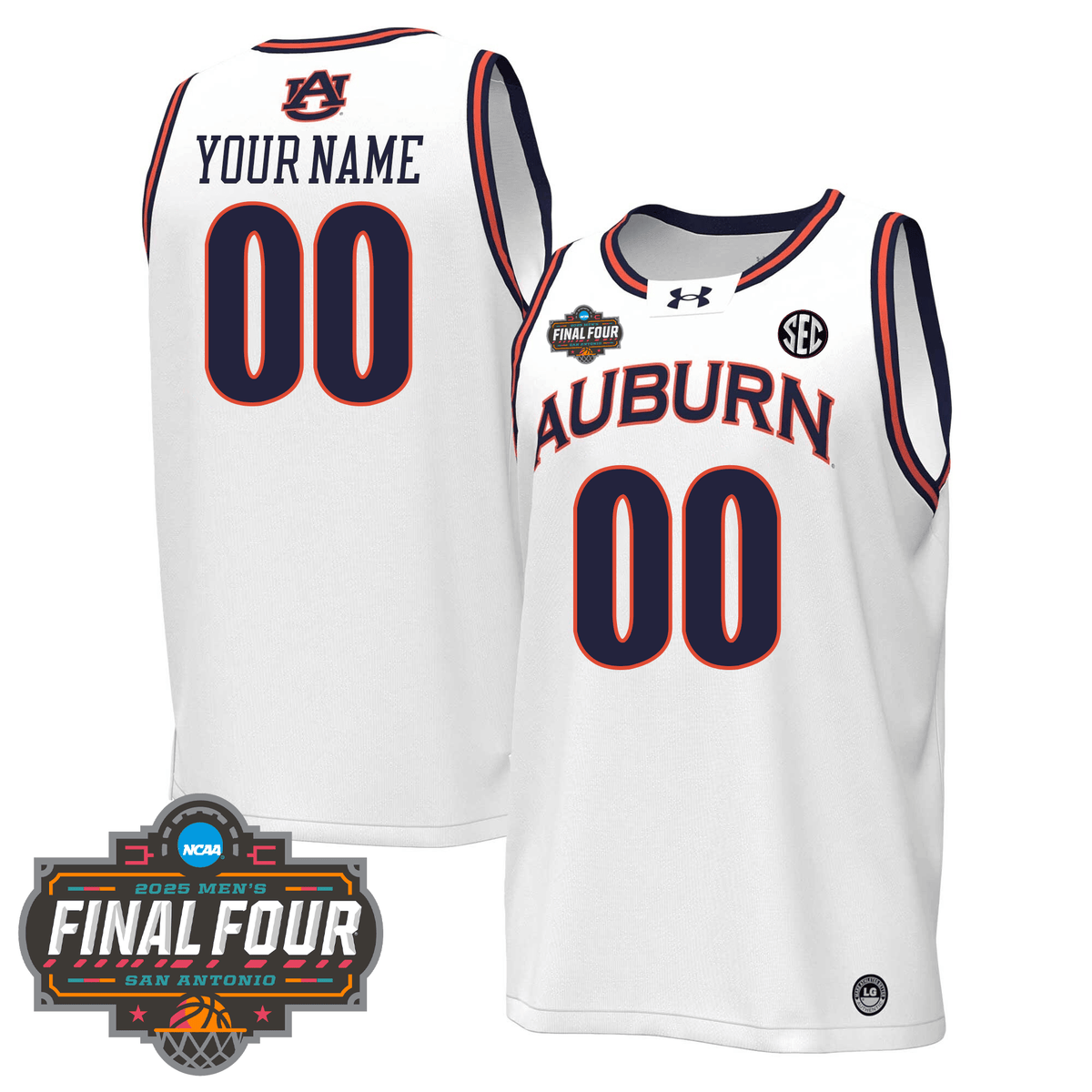 Auburn Tigers Men's Basketball 24/25 Jersey - Final Four Patch