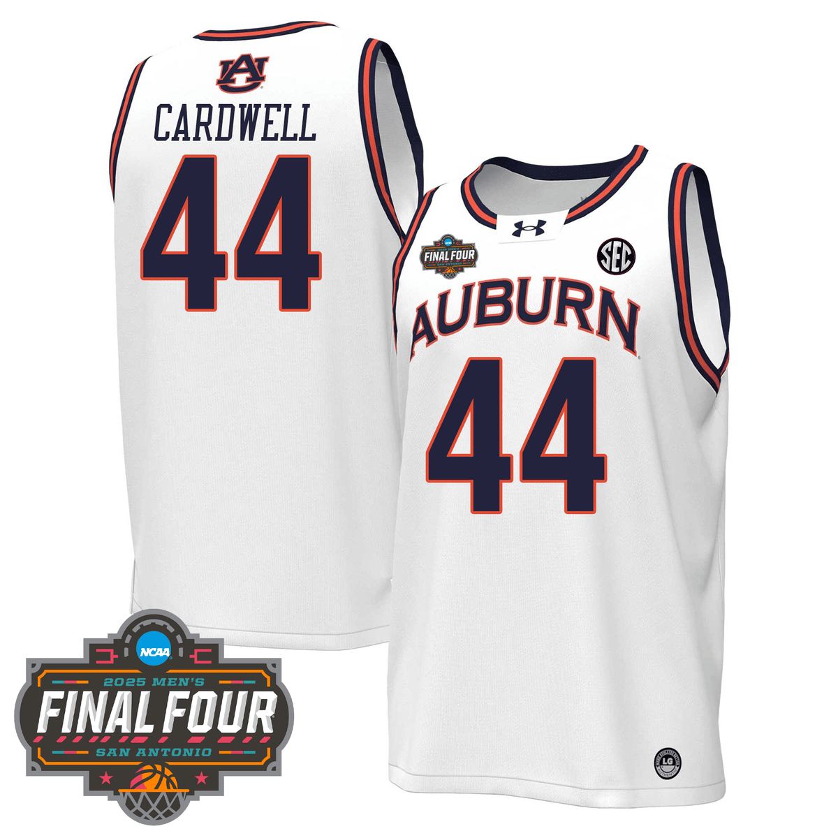 Auburn Tigers Men's Basketball 24/25 Jersey - Final Four Patch
