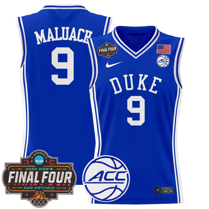 Men's Duke Blue Devils 2025 Final Four Patch Basketball Jersey - All Stitched