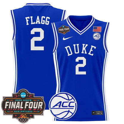 Men's Duke Blue Devils 2025 Final Four Patch Basketball Jersey - All Stitched