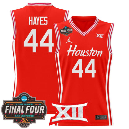 Men's Houston Cougars 2025 Final Four Patch Basketball Jersey - All Stitched