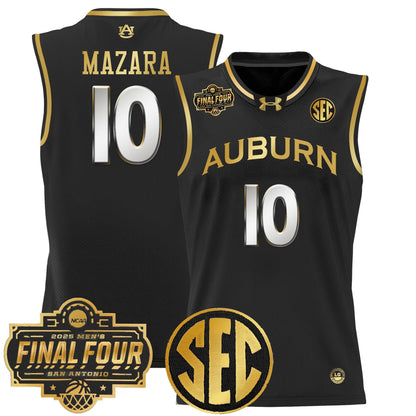 Men's Auburn Tigers 2025 Final Four Patch Lightweight Basketball Jersey - All Stitched