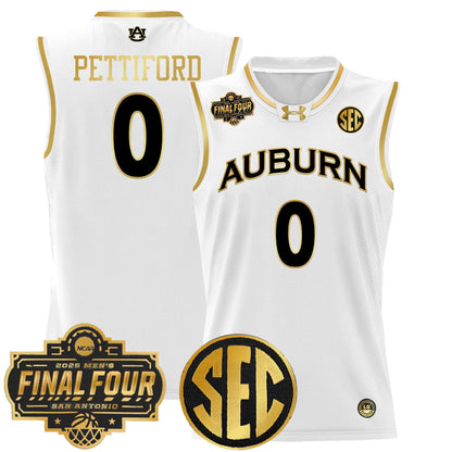Men's Auburn Tigers 2025 Final Four Patch Lightweight Basketball Jersey - All Stitched