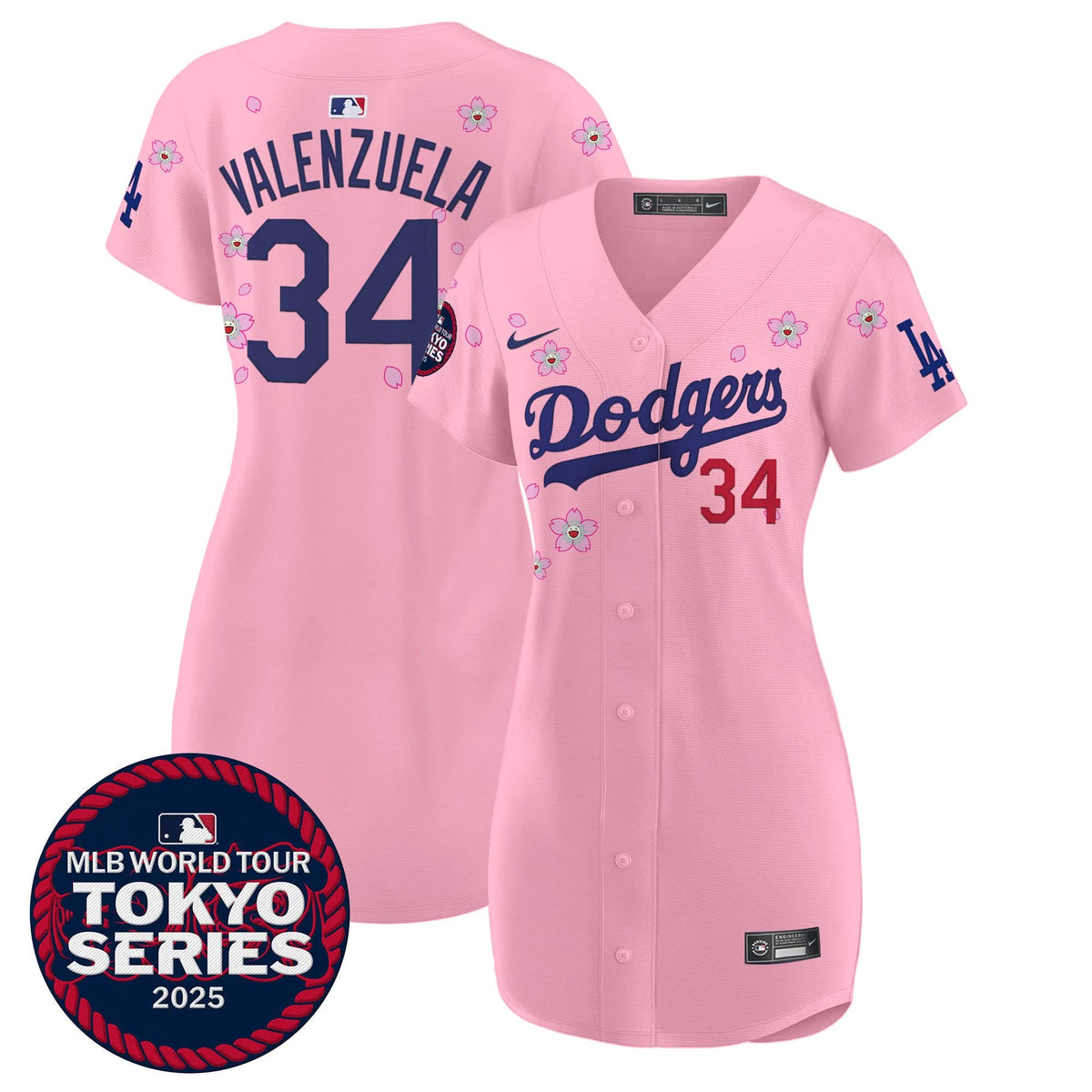 Women's Dodgers Tokyo Series 2025 Baseball Dress - Stitched
