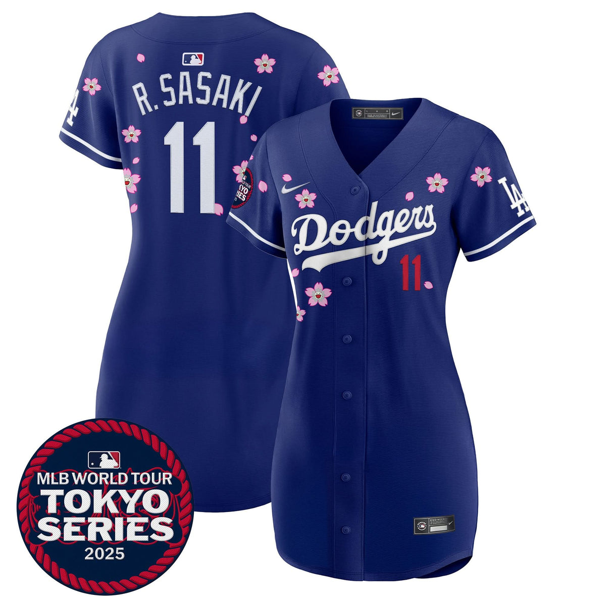 Women's Dodgers Tokyo Series 2025 Baseball Dress - Stitched