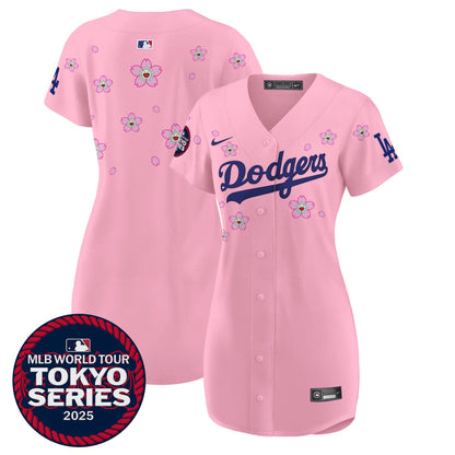 Women's Dodgers Tokyo Series 2025 Baseball Dress - Stitched