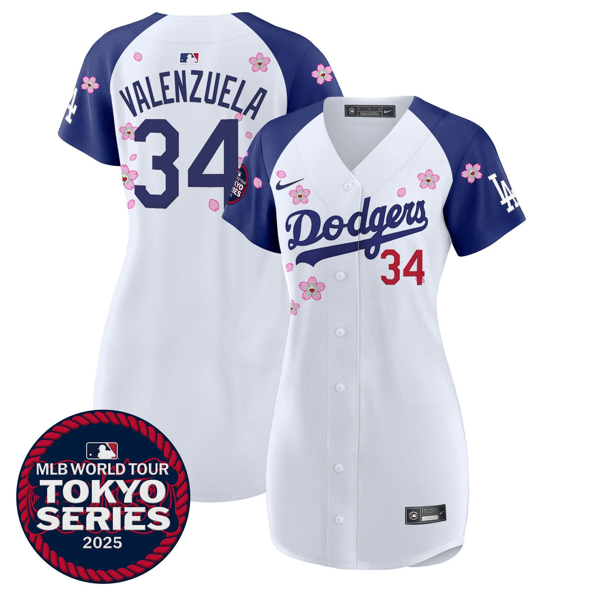 Women's Dodgers Tokyo Series 2025 Baseball Dress - Stitched