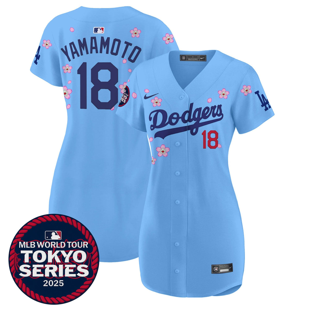 Women's Dodgers Tokyo Series 2025 Baseball Dress - Stitched