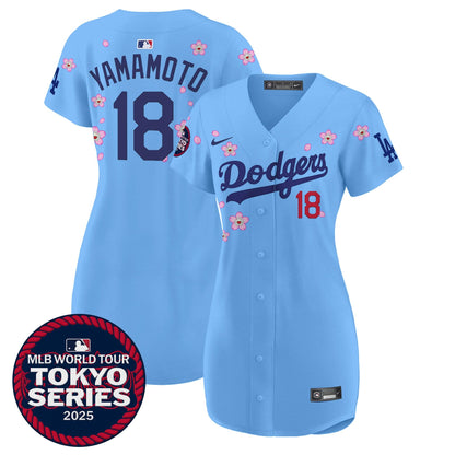 Women's Dodgers Tokyo Series 2025 Baseball Dress - Stitched