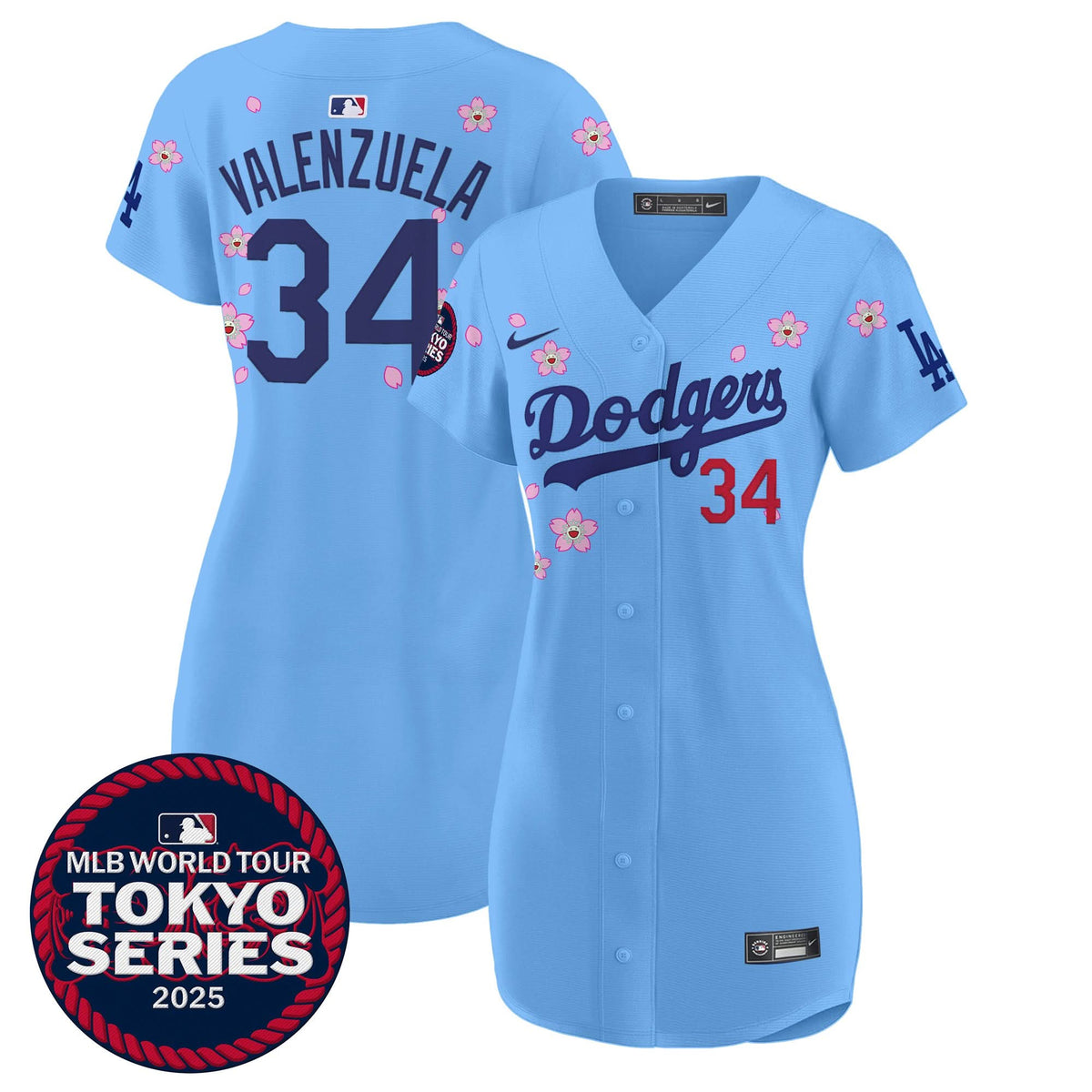 Women's Dodgers Tokyo Series 2025 Baseball Dress - Stitched
