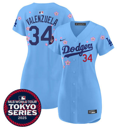 Women's Dodgers Tokyo Series 2025 Baseball Dress - Stitched