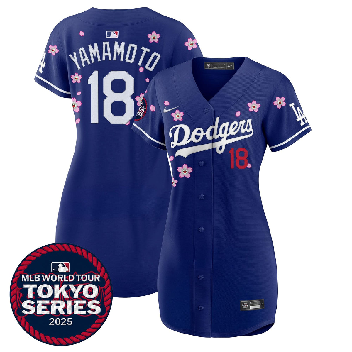 Women's Dodgers Tokyo Series 2025 Baseball Dress - Stitched