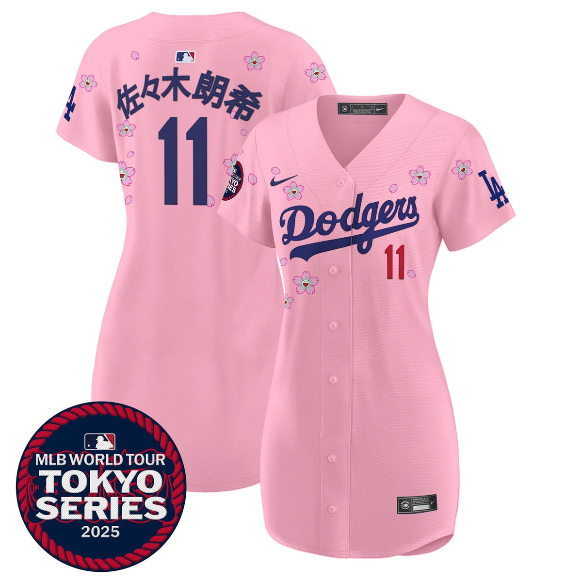 Women's Dodgers Tokyo Series 2025 Baseball Dress - Stitched
