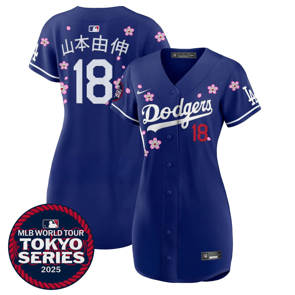 Women's Dodgers Tokyo Series 2025 Baseball Dress - Stitched