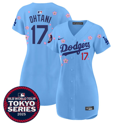 Women's Dodgers Tokyo Series 2025 Baseball Dress - Stitched