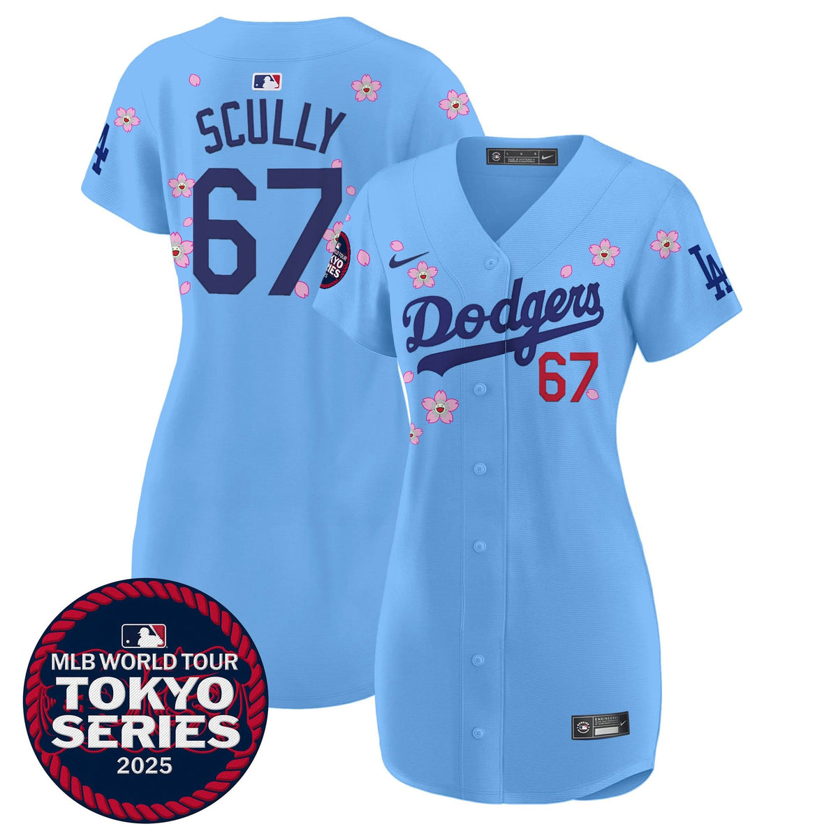 Women's Dodgers Tokyo Series 2025 Baseball Dress - Stitched