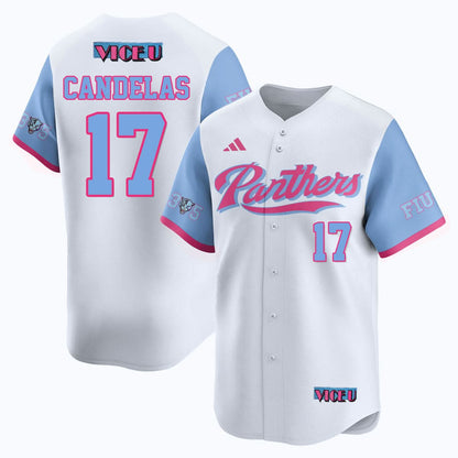 Men's FIU Baseball 2025 'Vice U' Jersey - All Stitched