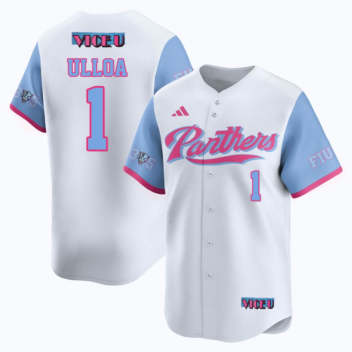 Men's FIU Baseball 2025 'Vice U' Jersey - All Stitched