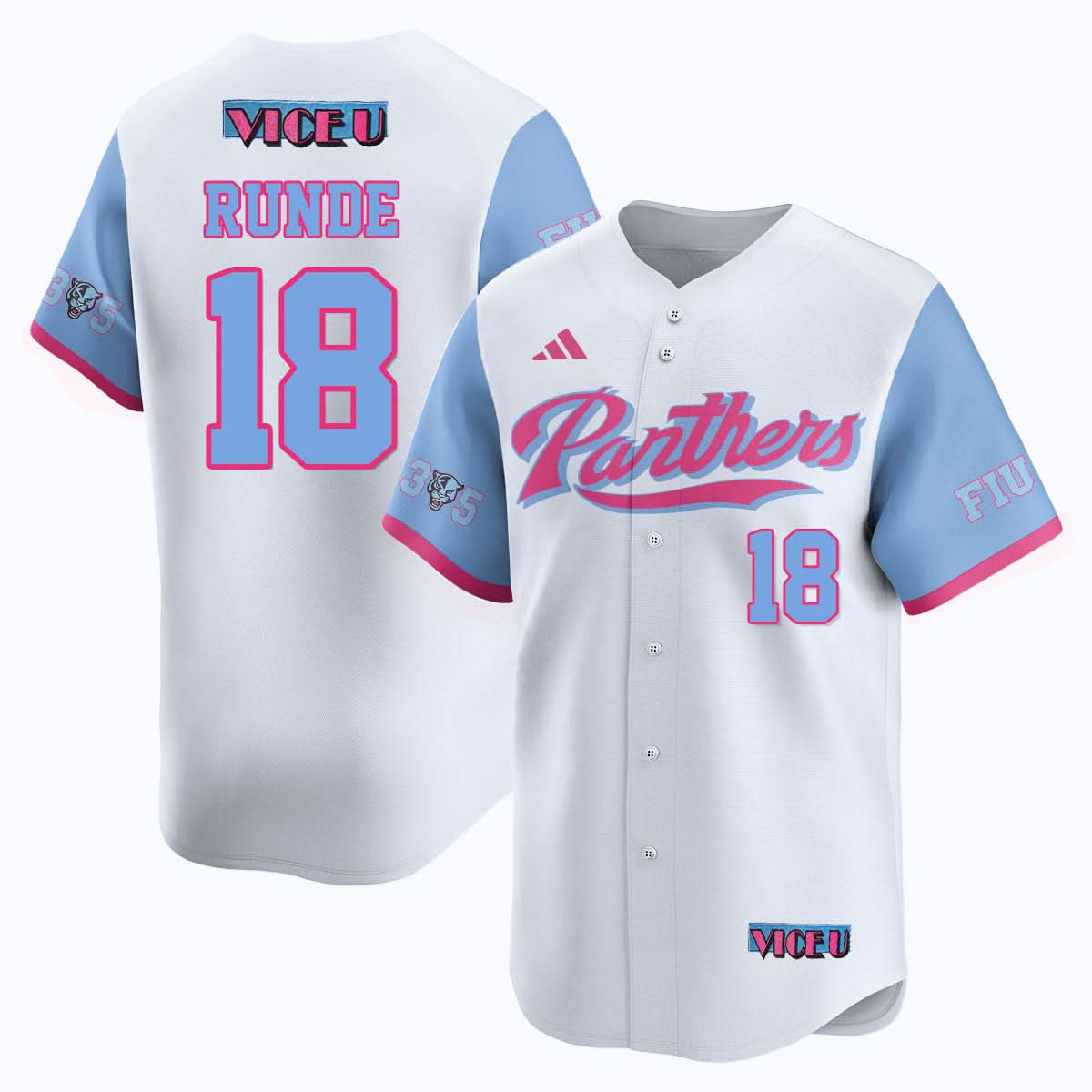 Men's FIU Baseball 2025 'Vice U' Jersey - All Stitched