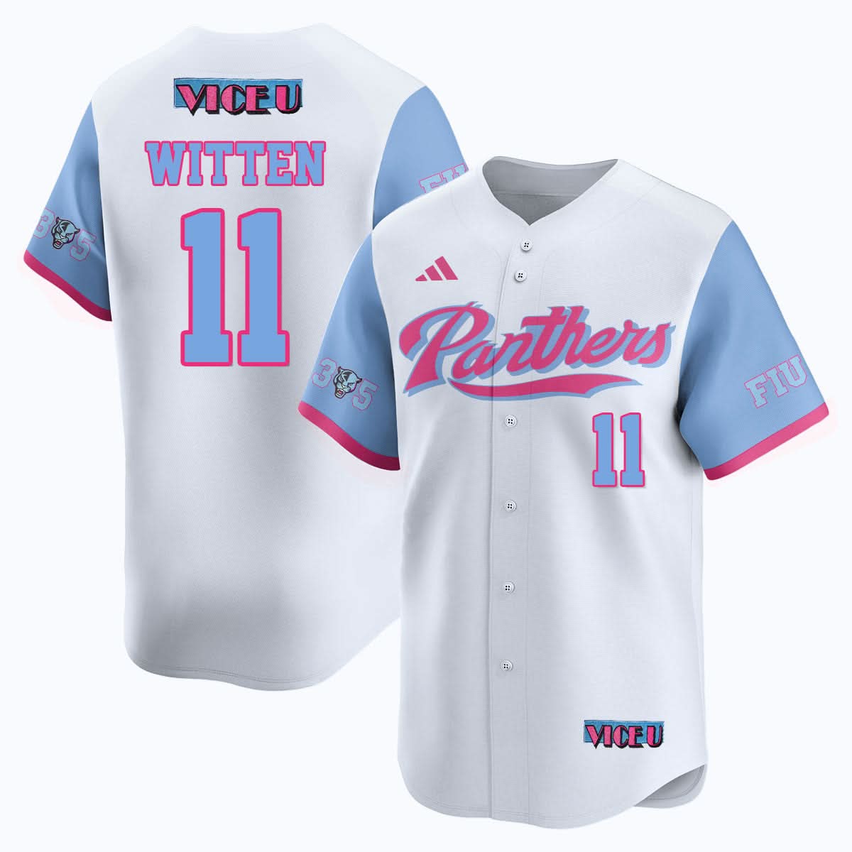 Men's FIU Baseball 2025 'Vice U' Jersey - All Stitched