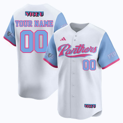 Custom Gender/Name FIU Baseball 2025 'Vice U' Jersey - All Stitched