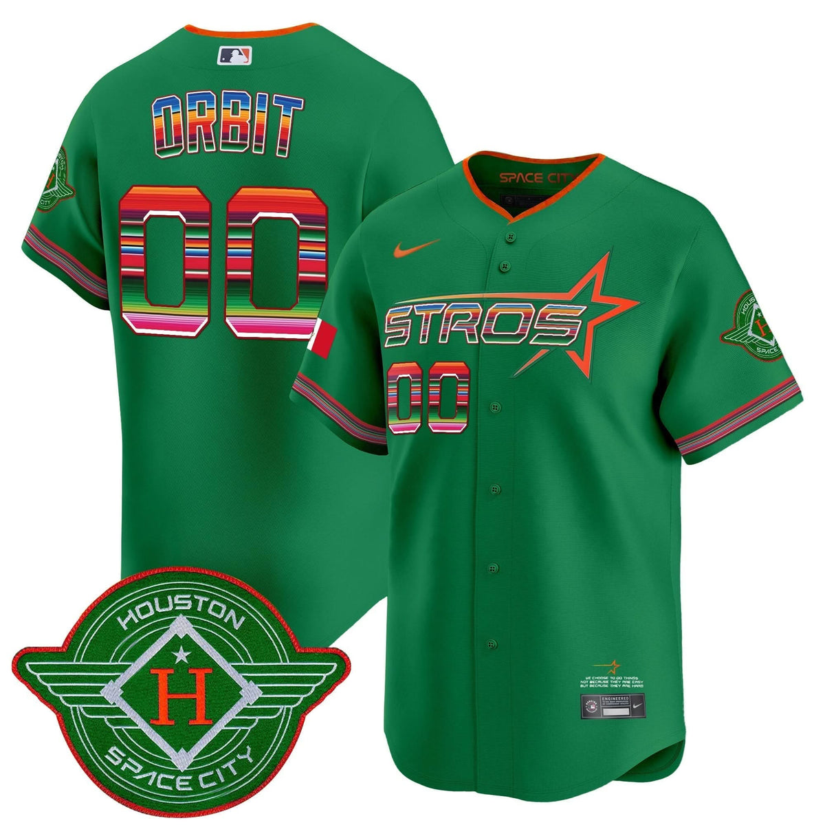 Men's Astros 2025 City Connect Mexico Vapor Premier Limited Jersey - All Stitched