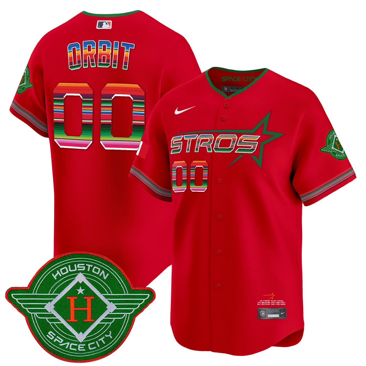 Men's Astros 2025 City Connect Mexico Vapor Premier Limited Jersey - All Stitched