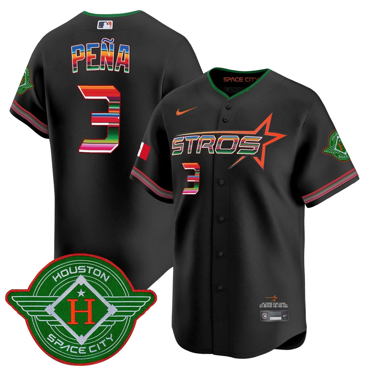 Men's Astros 2025 City Connect Mexico Vapor Premier Limited Jersey - All Stitched