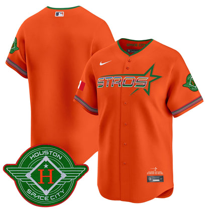 Men's Astros 2025 City Connect Mexico Vapor Premier Limited Jersey - All Stitched