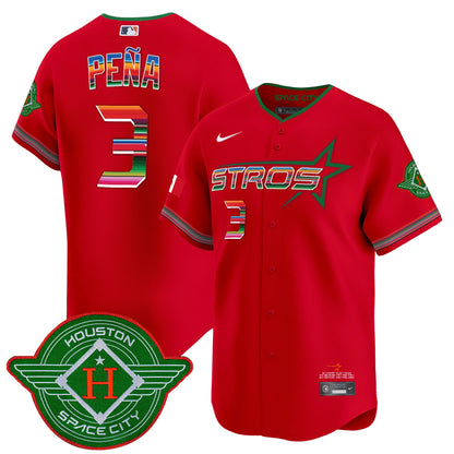 Men's Astros 2025 City Connect Mexico Vapor Premier Limited Jersey - All Stitched