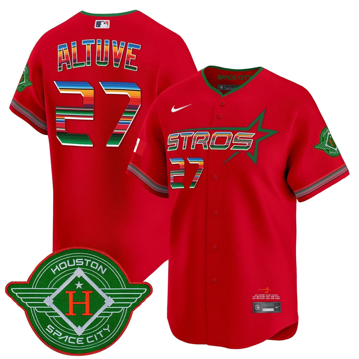 Men's Astros 2025 City Connect Mexico Vapor Premier Limited Jersey - All Stitched