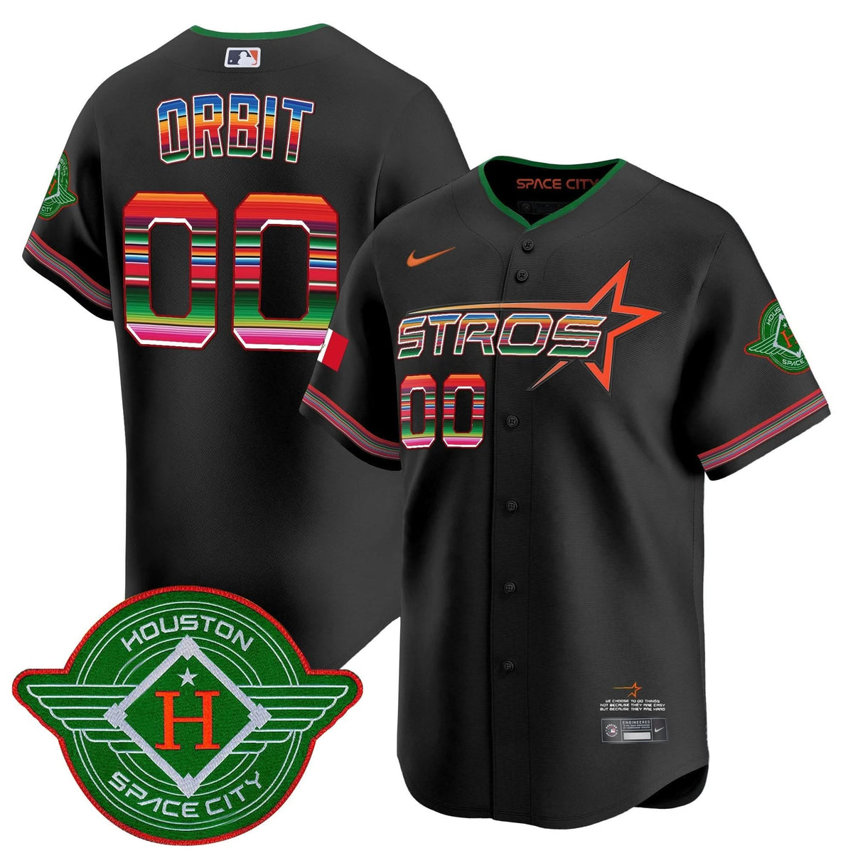 Men's Astros 2025 City Connect Mexico Vapor Premier Limited Jersey - All Stitched