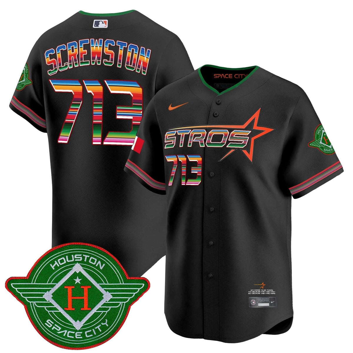 Men's Astros 2025 City Connect Mexico Vapor Premier Limited Jersey - All Stitched