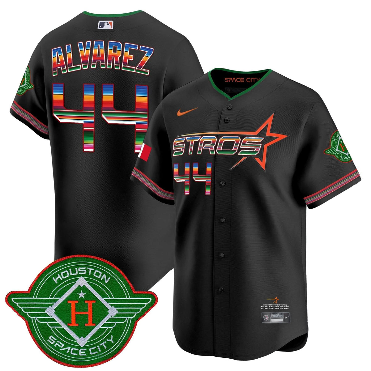 Men's Astros 2025 City Connect Mexico Vapor Premier Limited Jersey - All Stitched