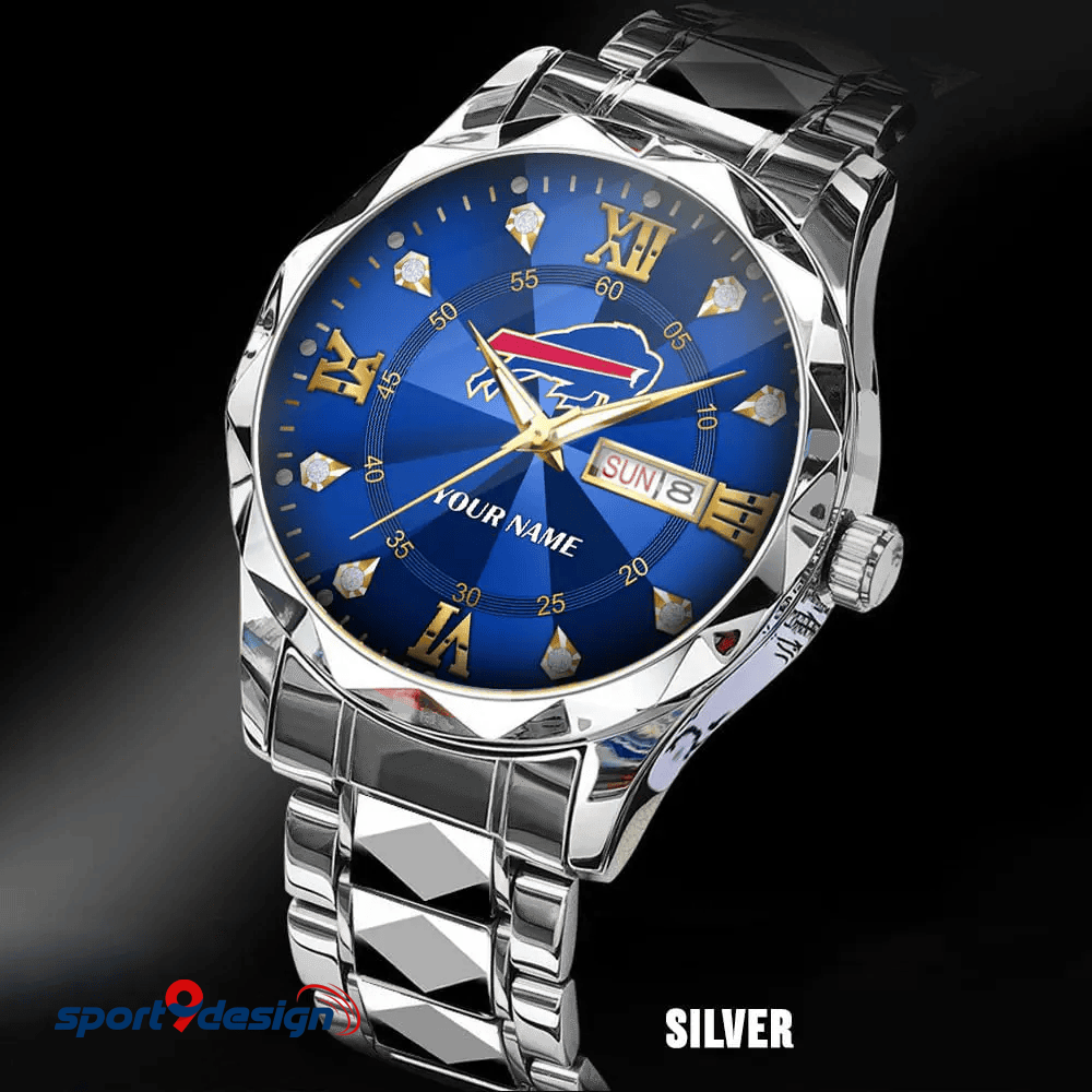 BB - American Football Luxury Hand Watch All Team Custom Any Name Gift For Fan - Limited Edition