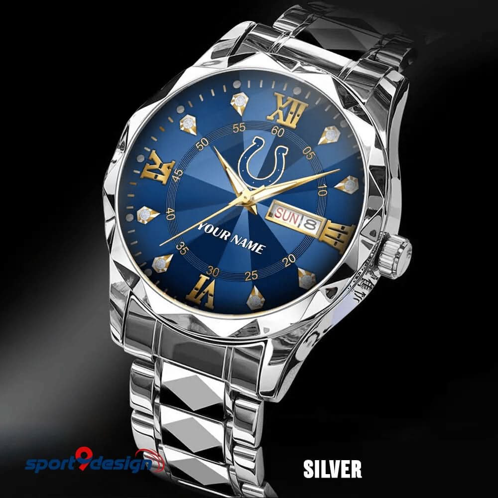 IC - American Football Luxury Hand Watch All Team Custom Any Name Gift For Fan - Limited Edition
