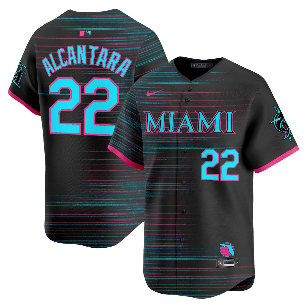 Miami Marlins 2025 City Connect Vapor Premier Limited Jersey - All Stitched