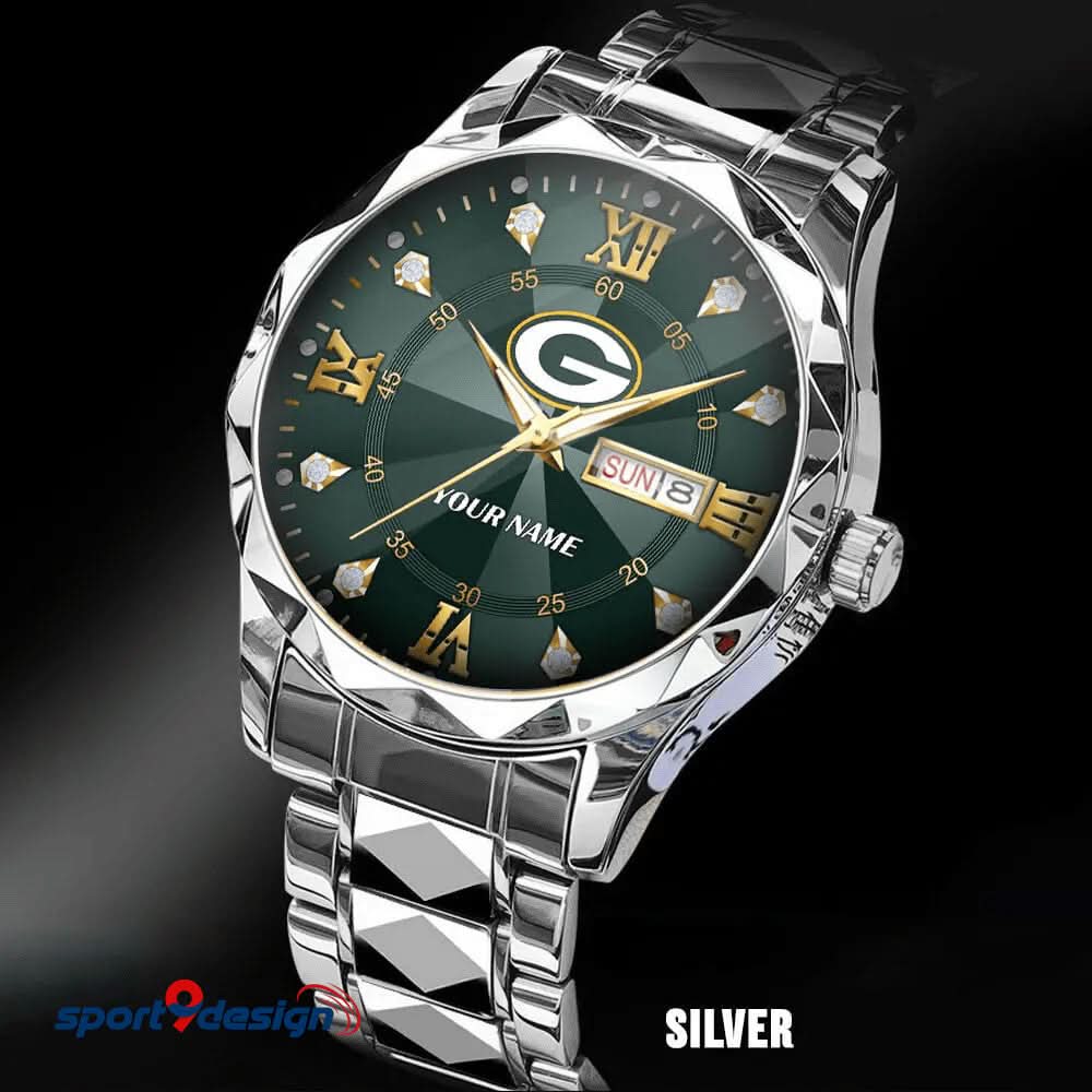 GBP - American Football Luxury Hand Watch All Team Custom Any Name Gift For Fan - Limited Edition