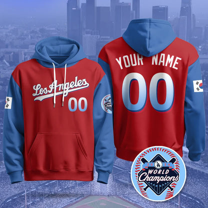 Los Angeles Dodgers Korean Heritage Night Hoodie - All Stitched