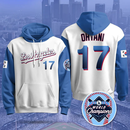 Los Angeles Dodgers Korean Heritage Night Hoodie - All Stitched