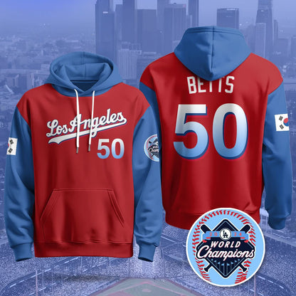 Los Angeles Dodgers Korean Heritage Night Hoodie - All Stitched