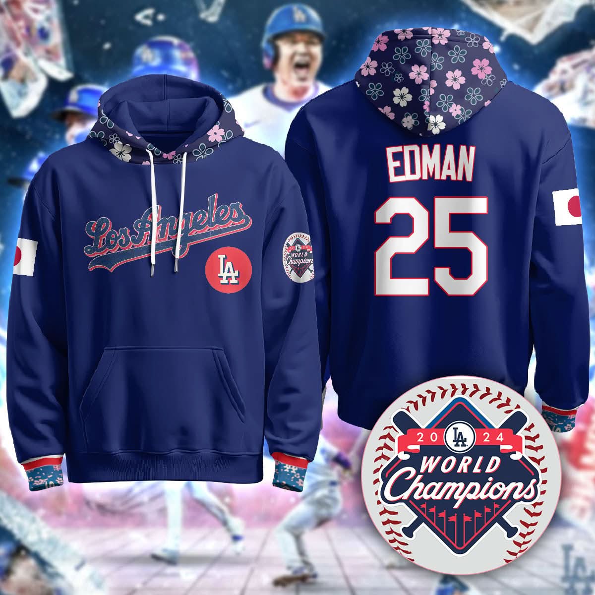 Los Angeles Dodgers Japanese Heritage Night Hoodie - All Stitched