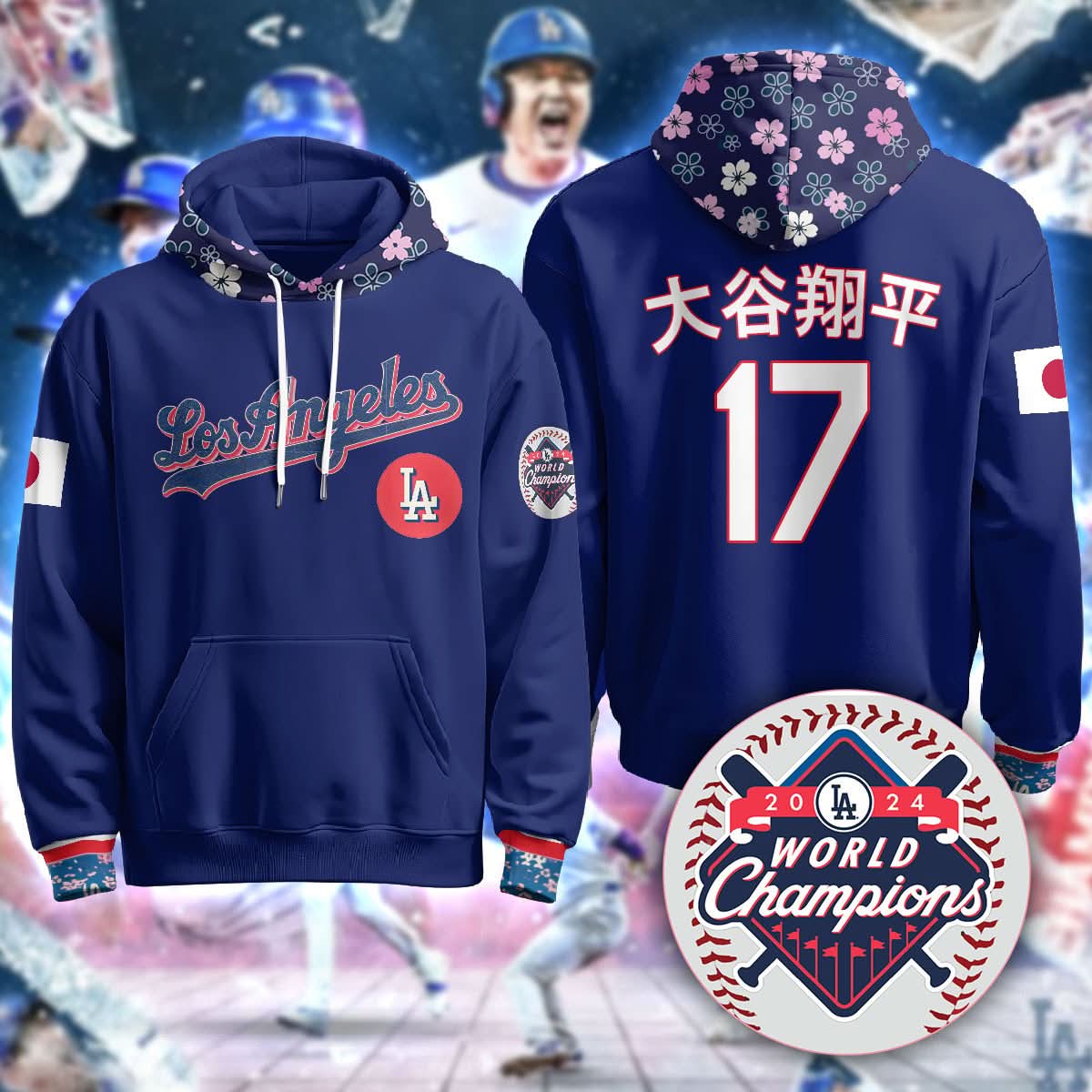 Los Angeles Dodgers Japanese Heritage Night Hoodie - All Stitched
