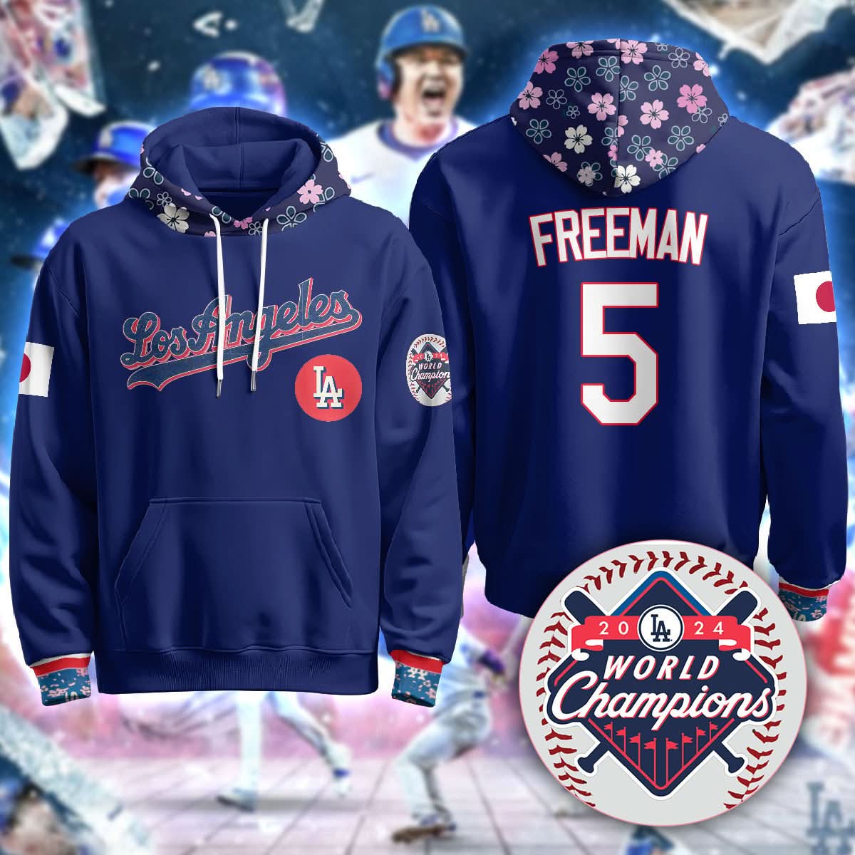 Los Angeles Dodgers Japanese Heritage Night Hoodie - All Stitched