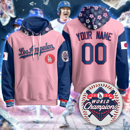 Los Angeles Dodgers Japanese Heritage Night Hoodie - All Stitched
